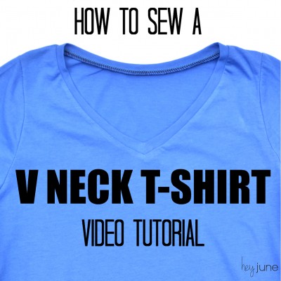 Video Tutorial: How to sew a V-neck band - Hey June Handmade