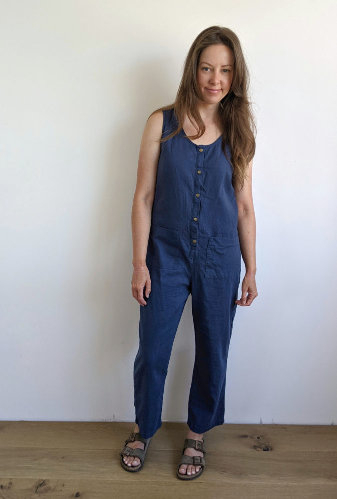 Front Placket Greer Jumpsuit - Hey June Handmade